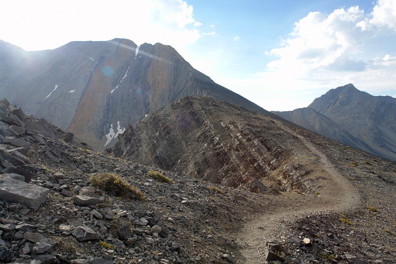 This is the route on the lower part of the trail. It seemed to go on forever.
