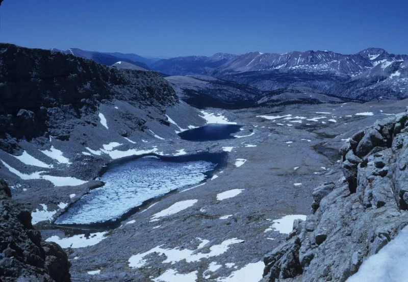 Above: from the top of Forester Pass, looking south.