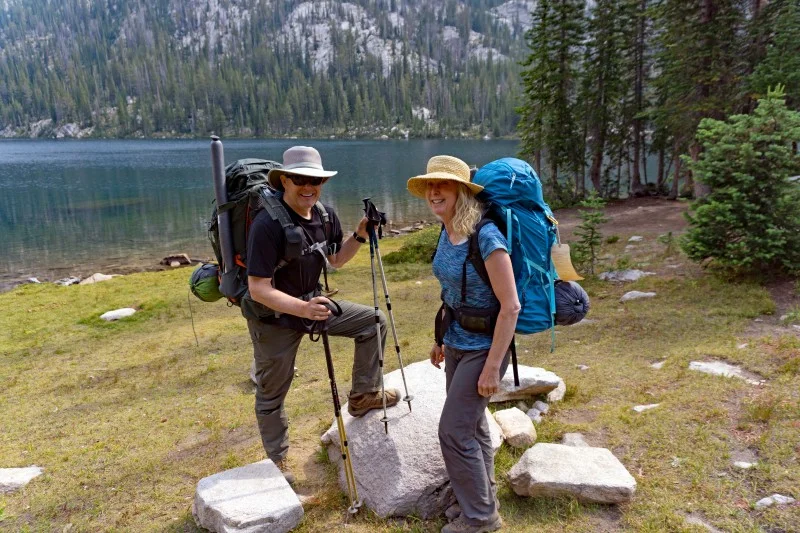 The Anderson's at Hidden Lake, which we didn't have any trouble finding.