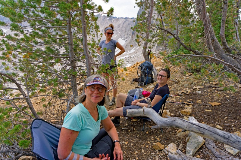 The beautiful Shaver girls on top of Cramer Divide