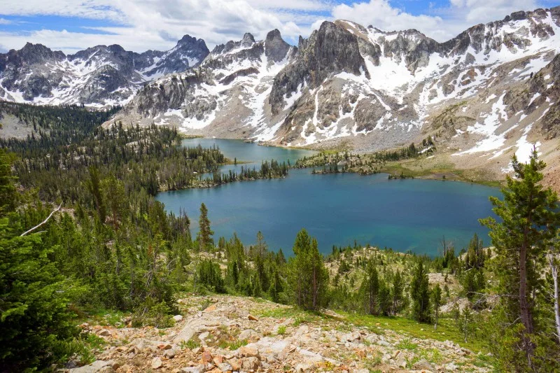 The peaks around Alice Lakes have to some of the best in the Sawtooths.