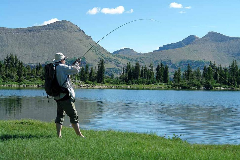 Kevin catching another one, above.
