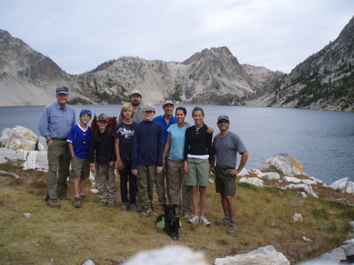 Our August backpack was a 4 day hike, of 18 miles in the Sawtooths. We hiked to Farley lake, then Toxaway Lake, then Alice, then out to Petit lake, our starting point. On this hike were three boys, none older than 12, with Jim the youngest at 11. The two other boys had attended some of the earlier hikes, so they were equipped and experienced.