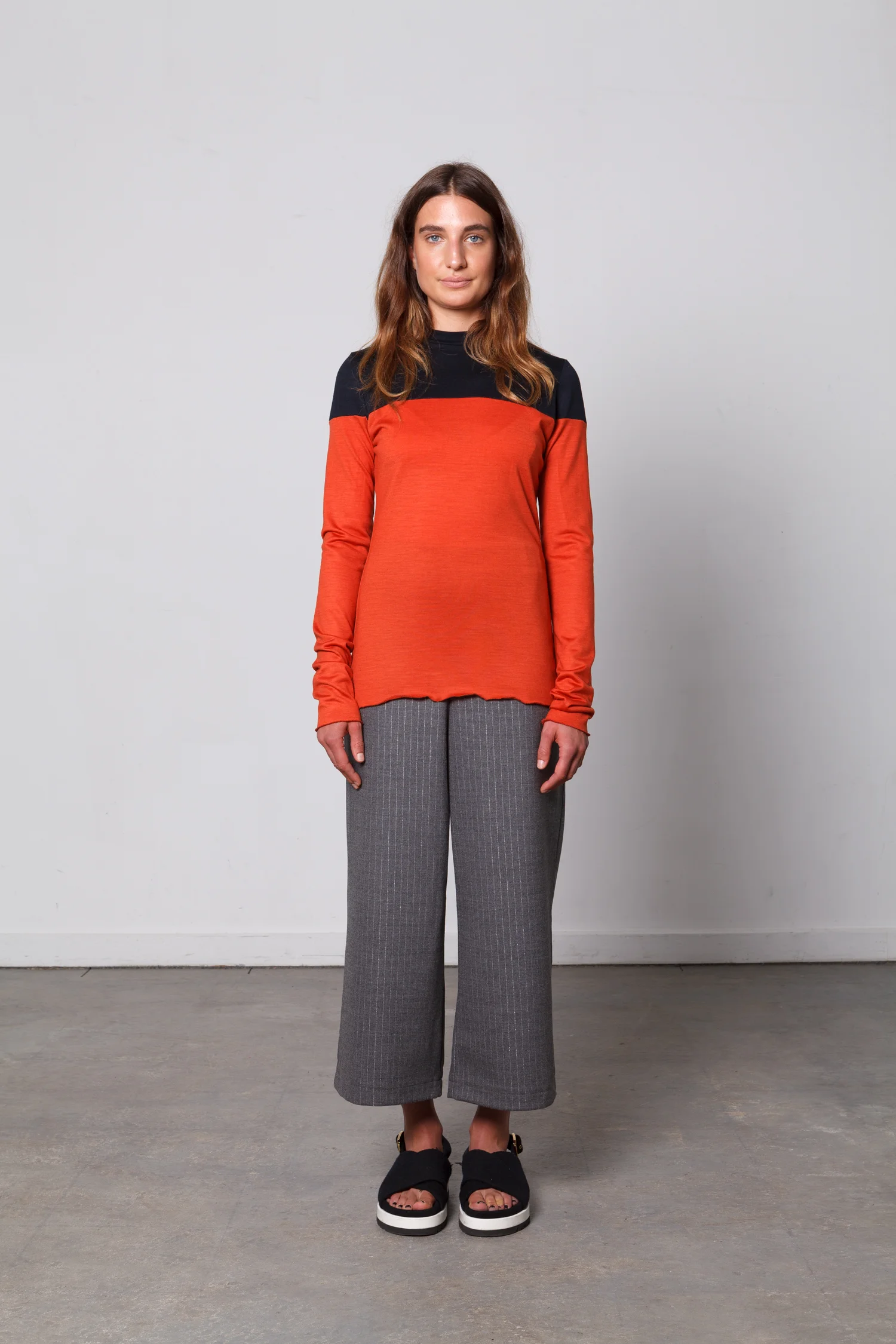 doro navy orange top