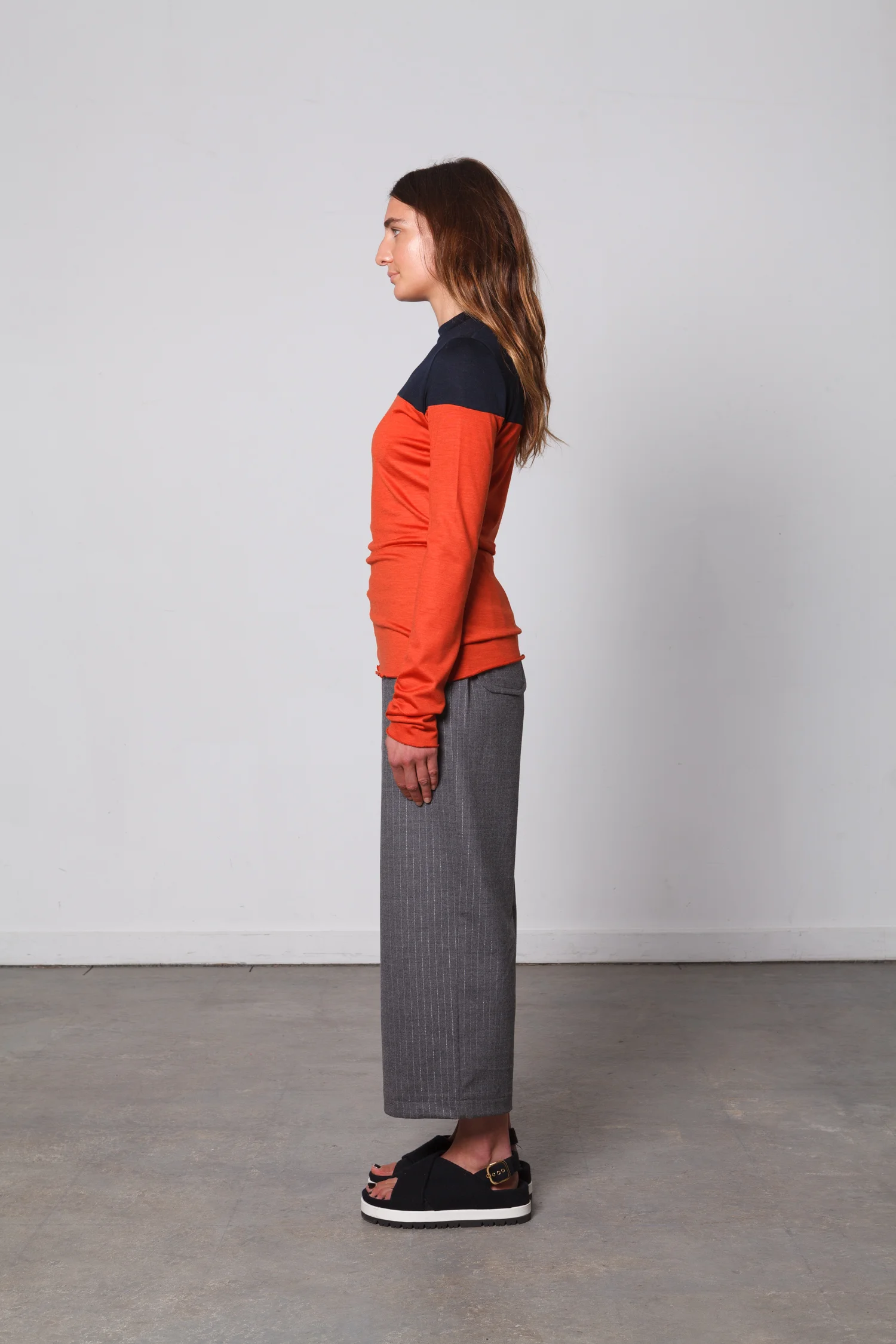 doro navy orange top