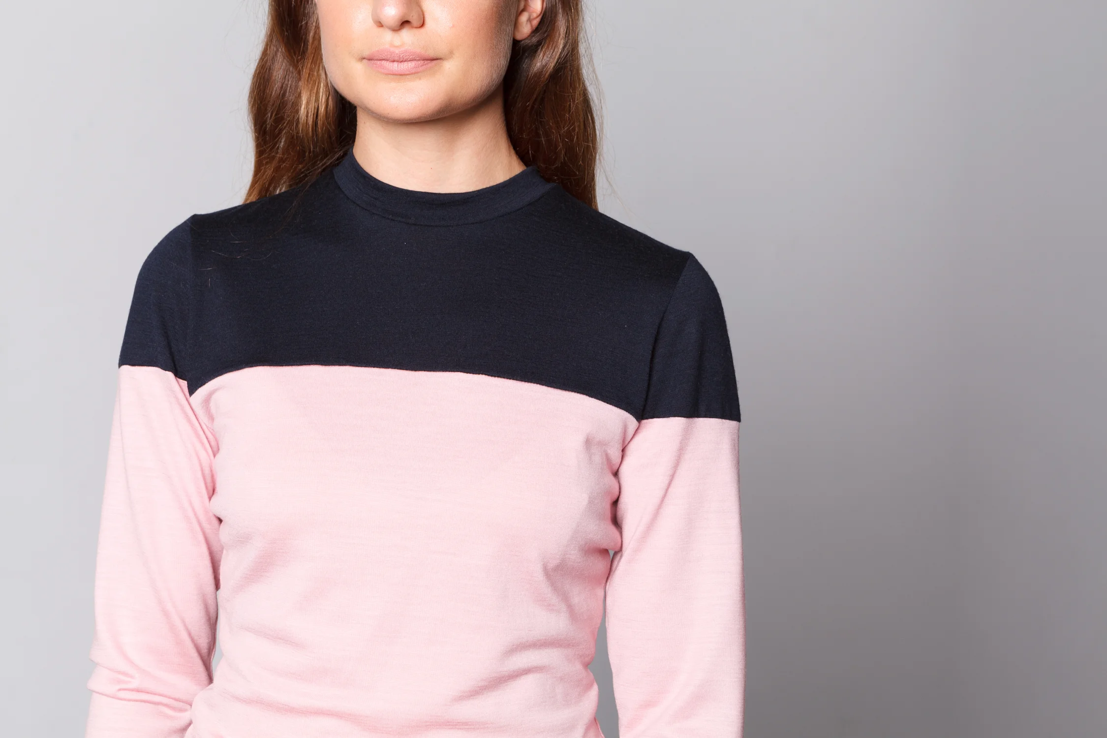 doro pink navy top