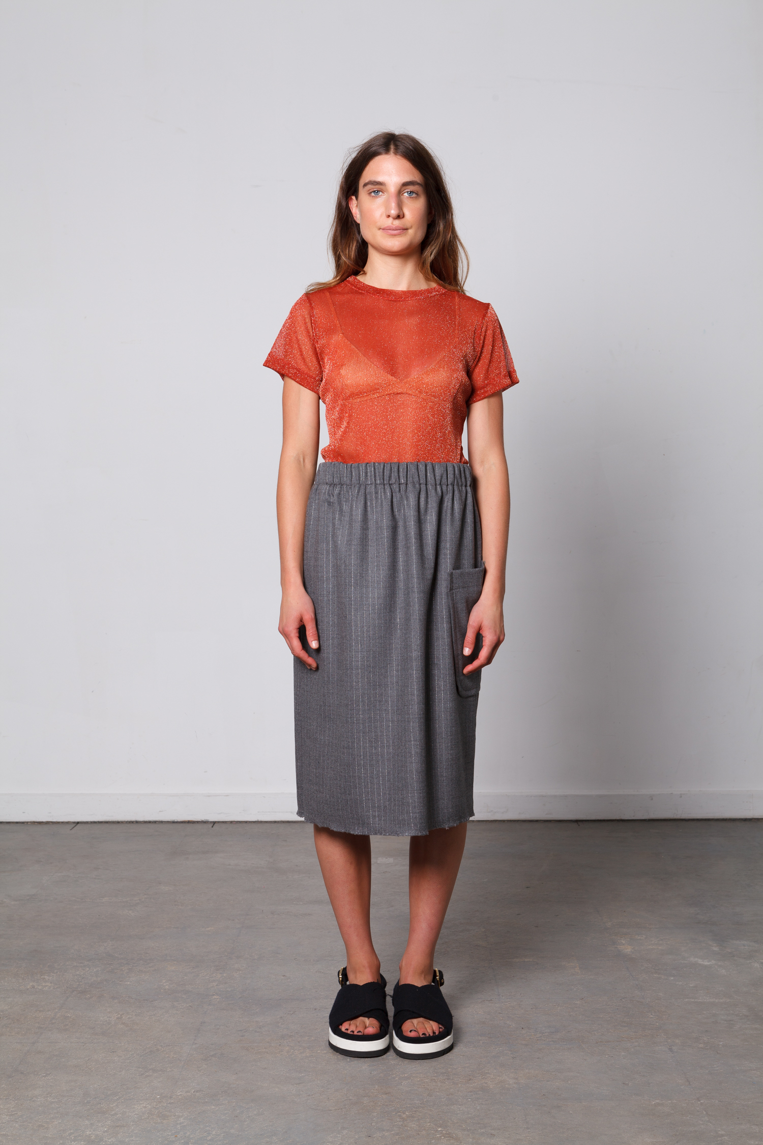 doro orange sparkle tee
