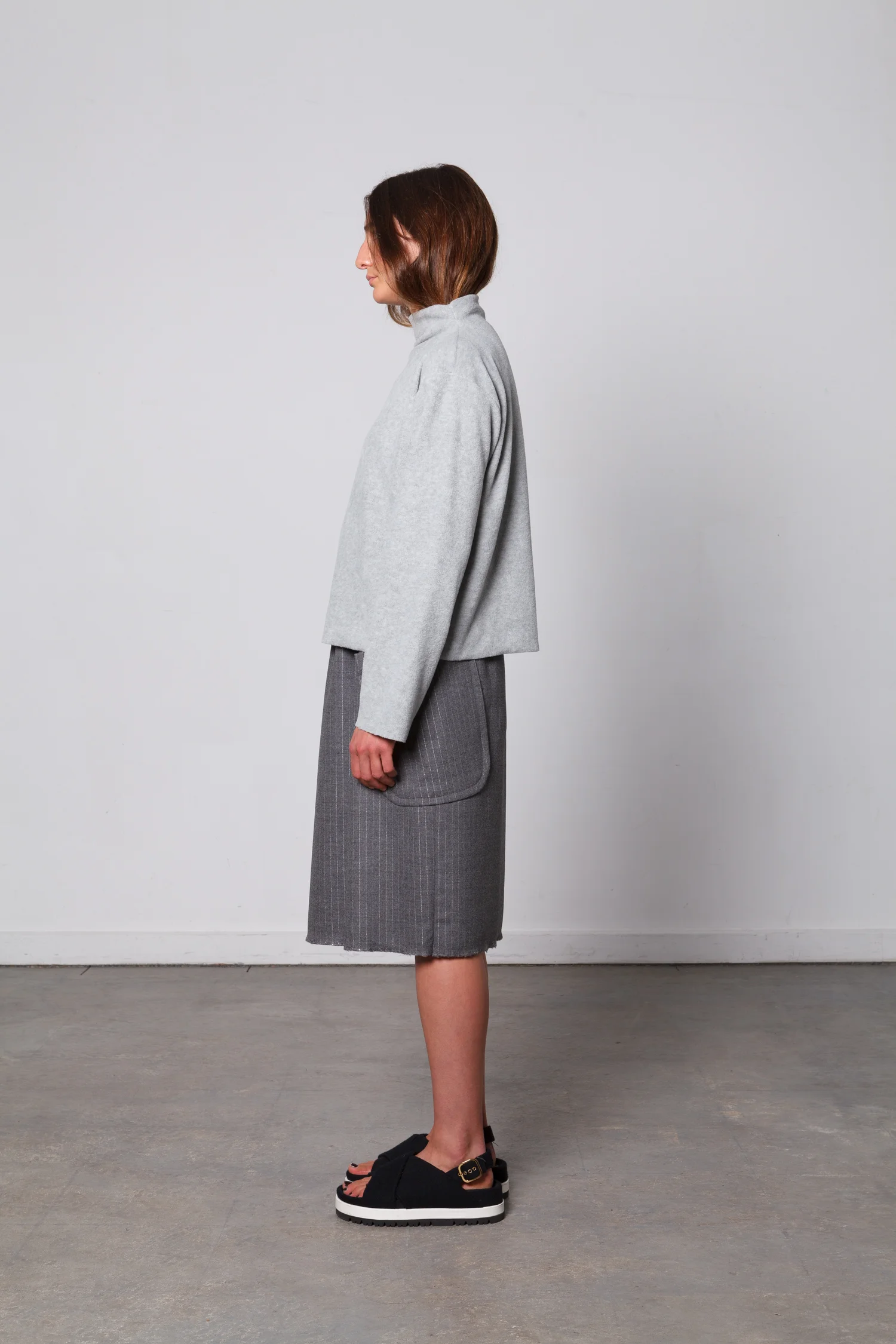 doro grey fleece jumper