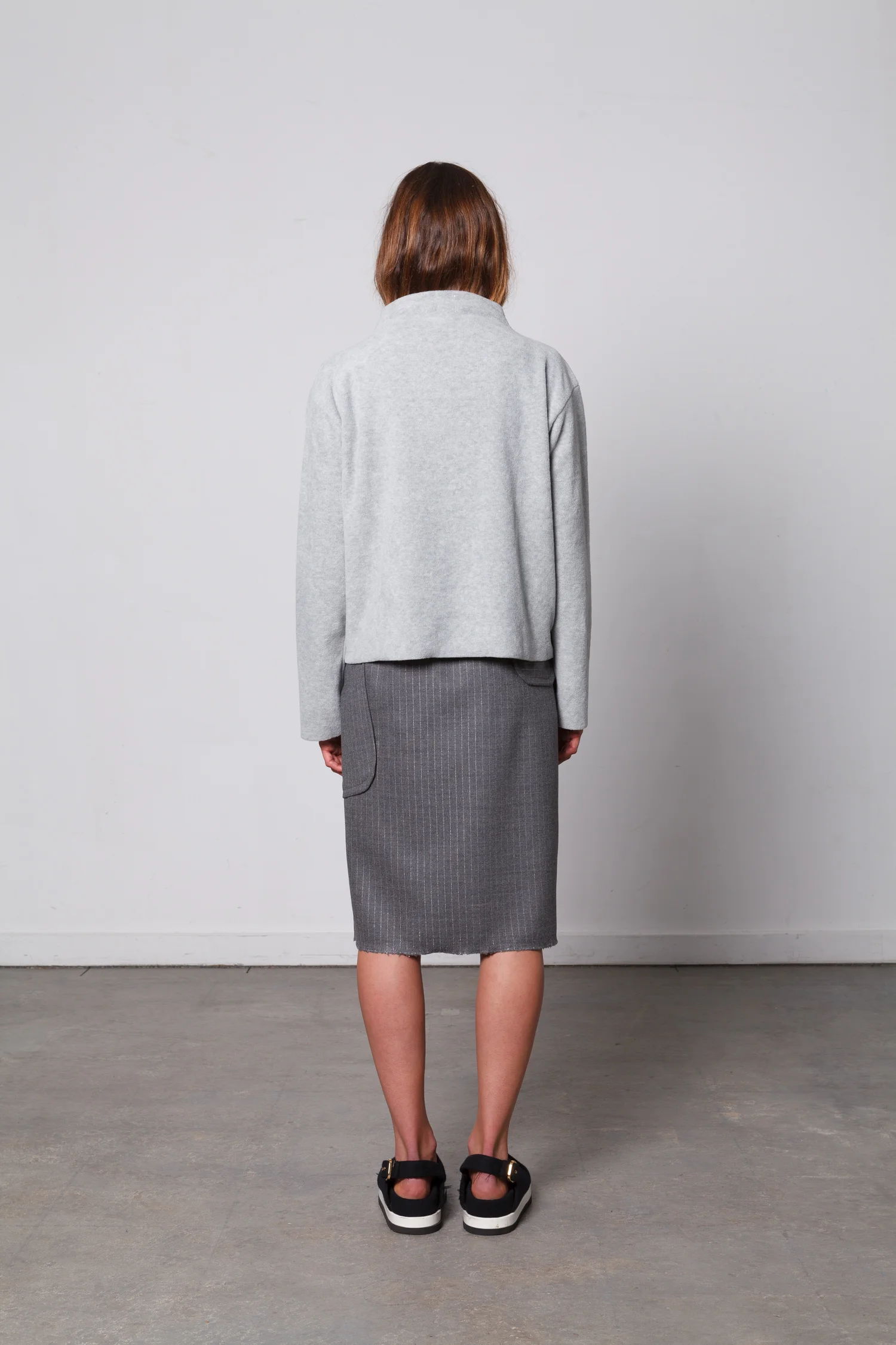 doro grey fleece jumper