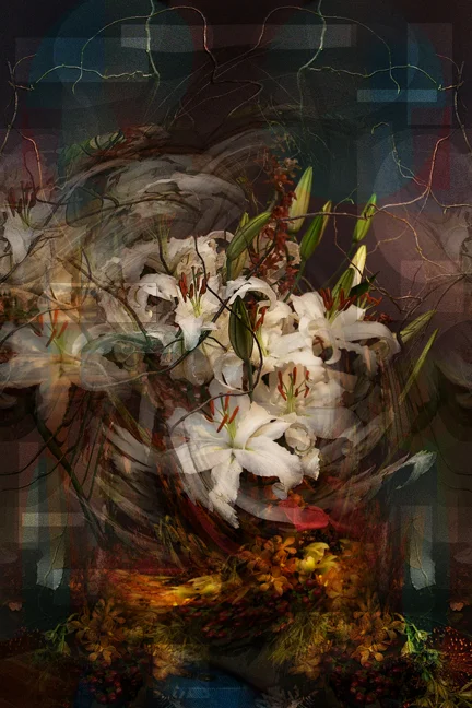 White Lilies. 26X38. Limited Edition size 12.