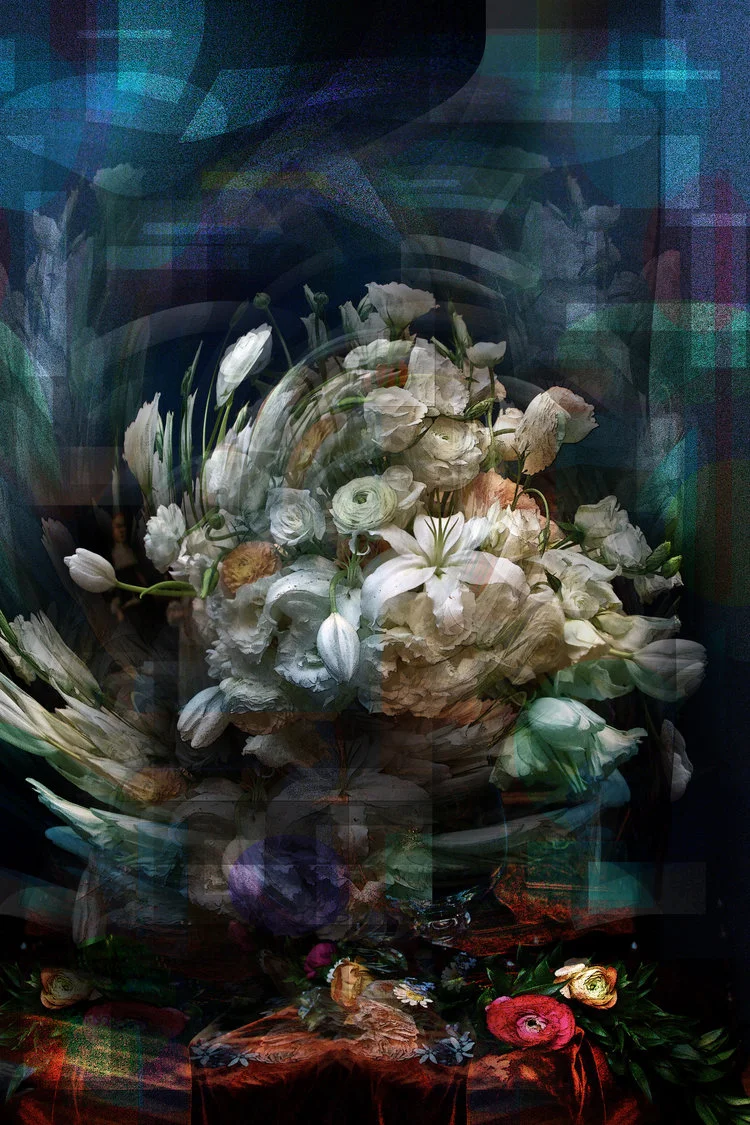 White Bouquet. 26X38. Limited Edition size 12
