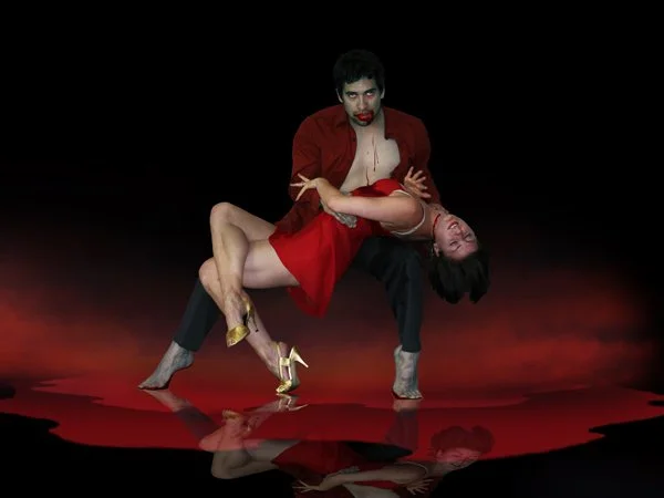 Tango-Vampire 4. Photo-Painting 60x45