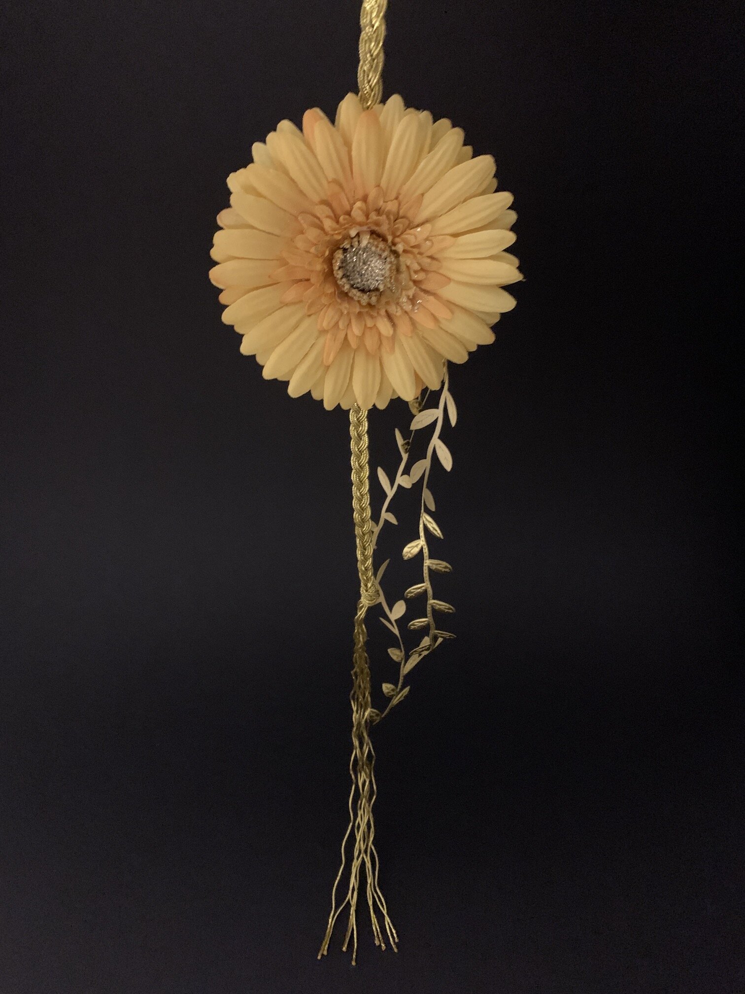 Yellow - Single-Blossom Crown Head wrap