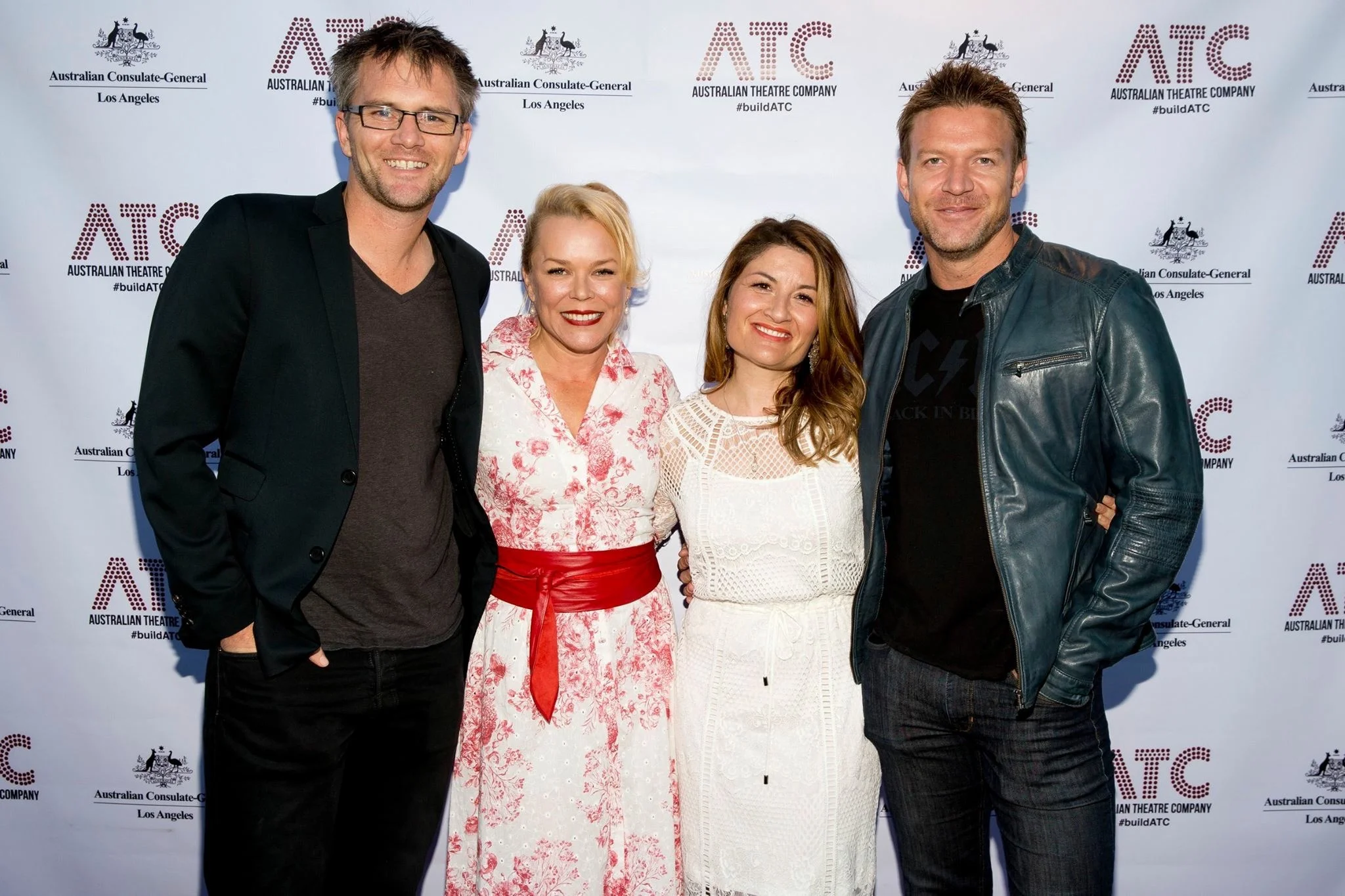 Speaking In Tongues cast members attending opening night of Ruben Guthrie . L-R Jamie Irvine, Kym Wilson, Tina Kobas and Matt Passmore.