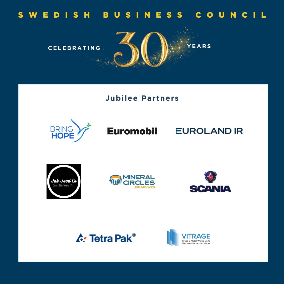 We are proud to present the Jubilee Sponsors of the SBC 30 year celebration, which will take place next week. 

Thank you: 
@bringhopefoundation 
@euromobil.uae 
#euroland 
@ellaseatery &amp; @strandcraftkitchen 
@mineralcircles 
@scaniamiddleeast
@t