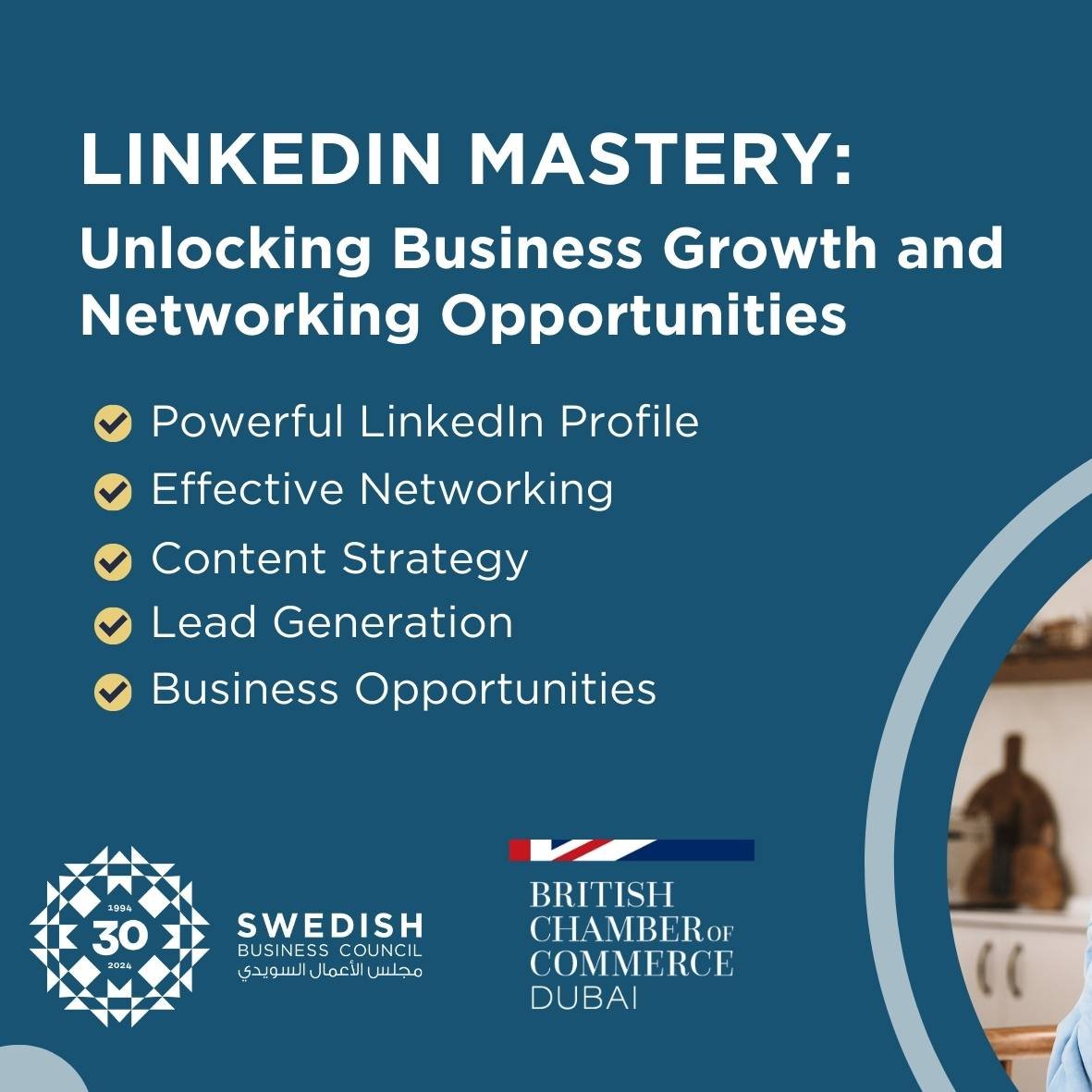 1st May - Together with @bccdubai we welcome you to this masterclass which is designed for a wide range of professionals, from beginners to intermediate users, focusing primarily on those looking to expand their business network and generate new sale