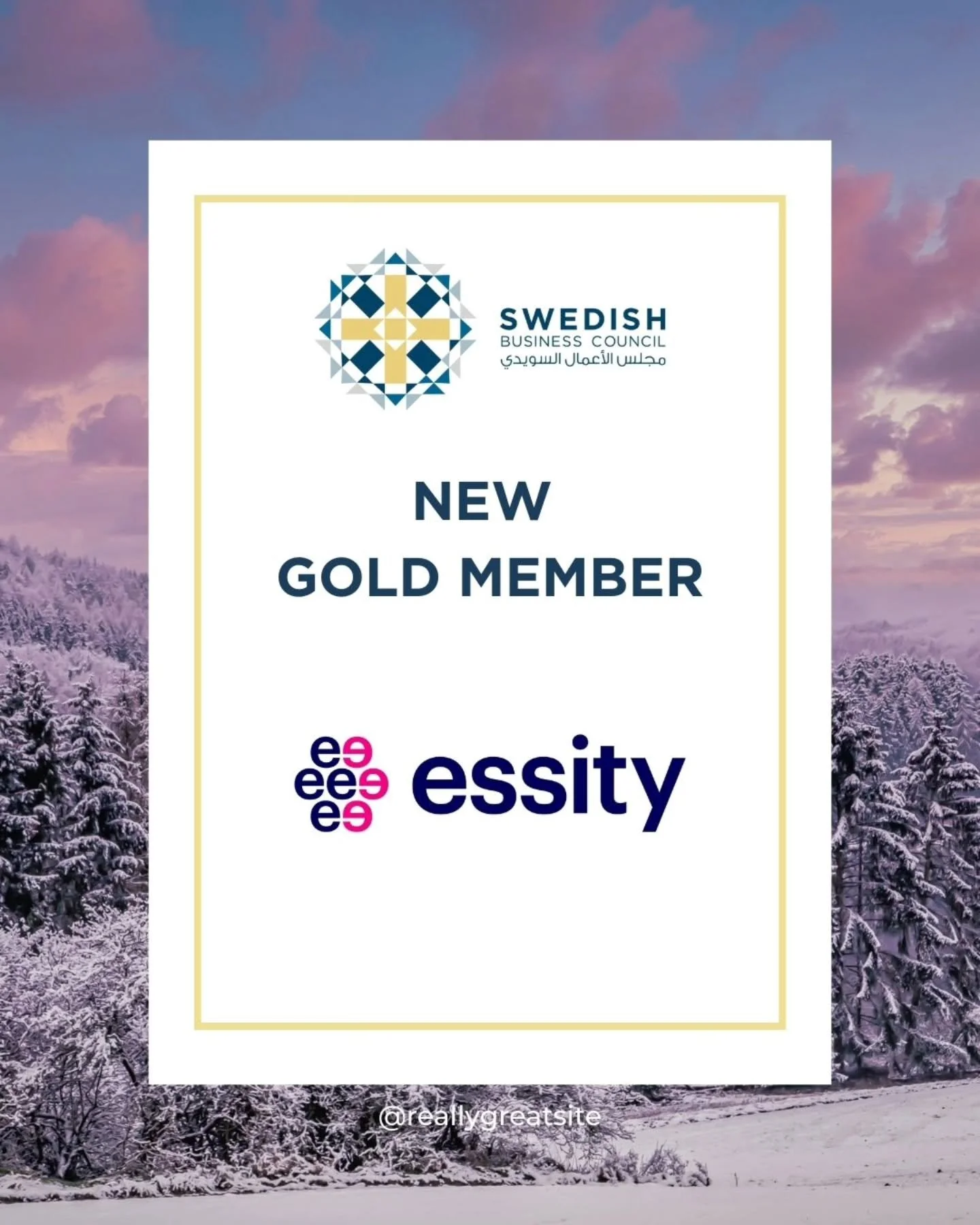 Welcome Essity Middle East as a new Gold Member. @essitycareers is a global hygiene and health company headquartered in Sweden, dedicated to breaking barriers to well being through essential everyday solutions. The company develops innovative and sus