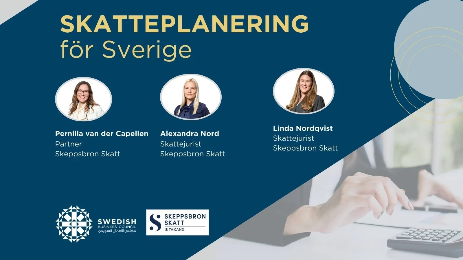 Swedish Taxes for Individuals and Companies – An Evening with Skeppsbron Skatt (in Swedish) - Webinar