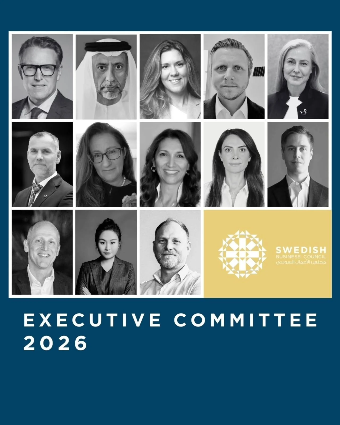 We are proud to introduce the newly elected Executive Committee of the Swedish Business Council in the UAE (SBC), following our recent Annual General Meeting.

H.E. Fredrik Flor&eacute;n, Ambassador of Sweden to the UAE, Honorary Board member

Cecili