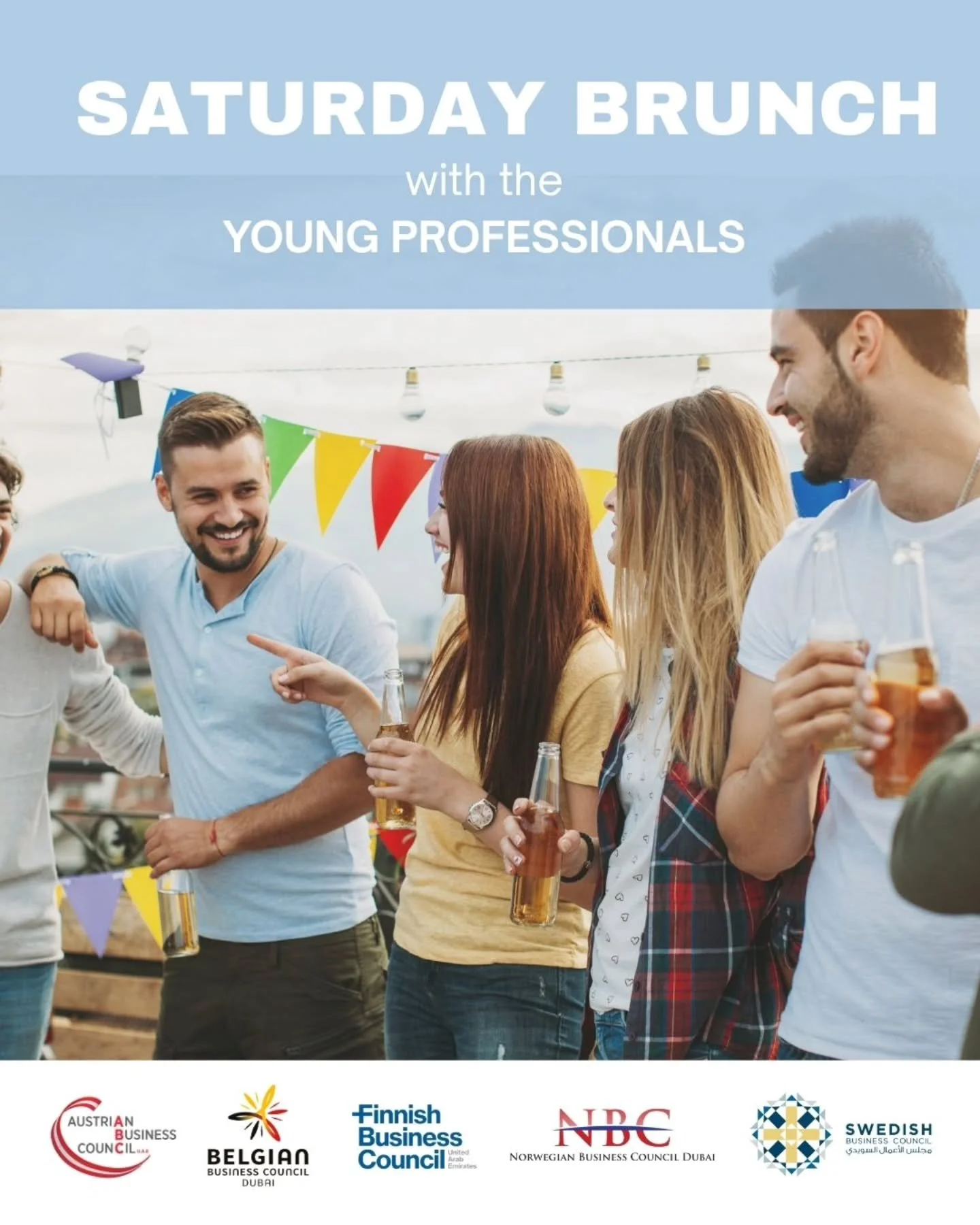 Young Professionals Brunch
Join us on Saturday, 6th June for our annual Young Professionals Brunch, hosted by the Swedish Business Council together with the Austrian, Belgian, Finnish, and Norwegian Business Councils.

This time at African Queen, fea
