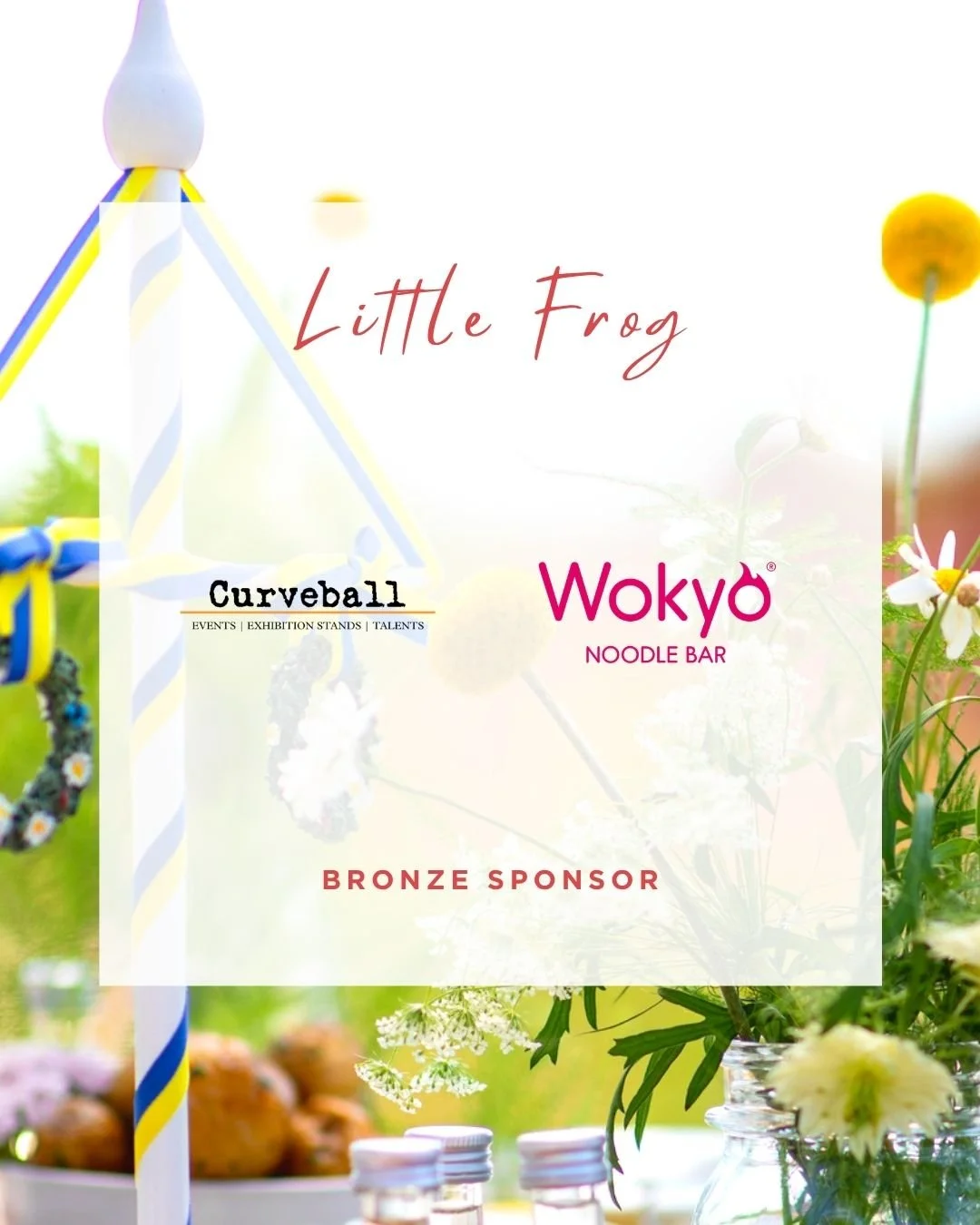We are proud to announce are final sponsor of the Midsummer Celebration - 12th June. 

A bit thank you to our members and Little Frog Sponsors: 
@curveballeventsandtalents 
@wokyo 

 #midsummerindubai #midsummer #midsummercelebration #HejSBCMember #S