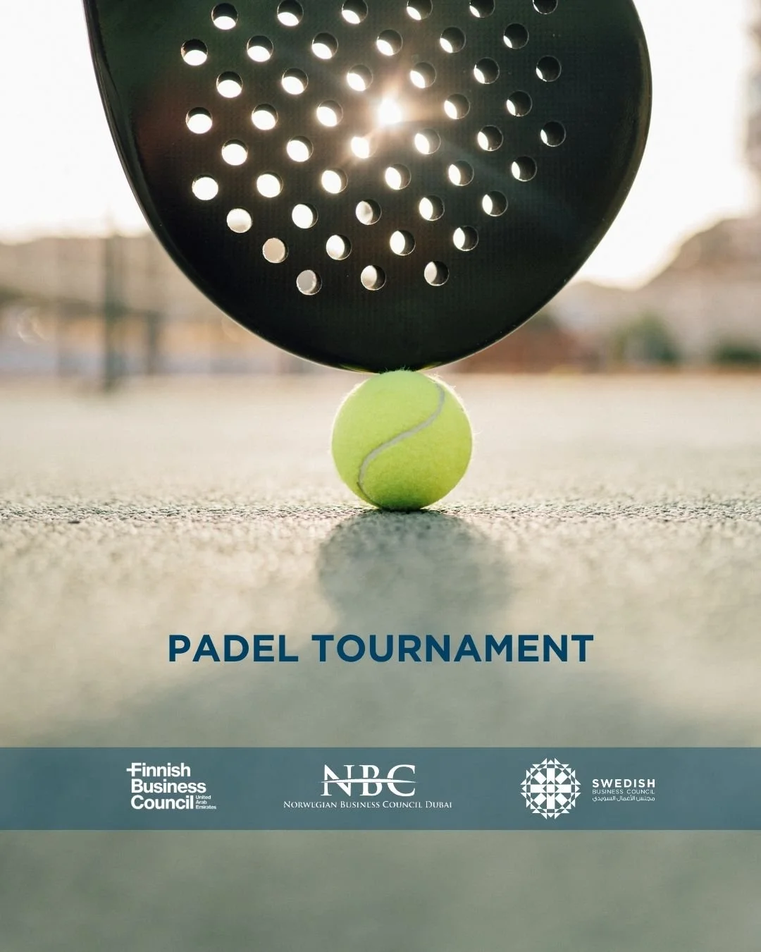 A warm welcome to participate at the Nordic Padel Tournament, Autumn 2026! Enjoy a fantastic afternoon and evening of padel while networking with the Nordic community. We encourage you to invite clients, colleagues, as well as friends and family, for