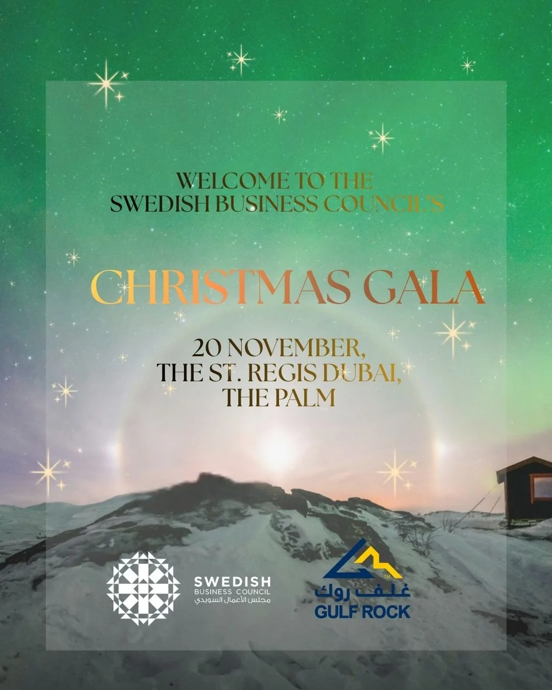 🎄✨ Warm welcome to the SBC Christmas Gala 2026 ✨🎄

Join the Swedish Business Council for an unforgettable evening of festive celebrations at The St. Regis, The Palm, Dubai on Friday, 20 November 2026. Enjoy cherished Swedish Christmas traditions, s