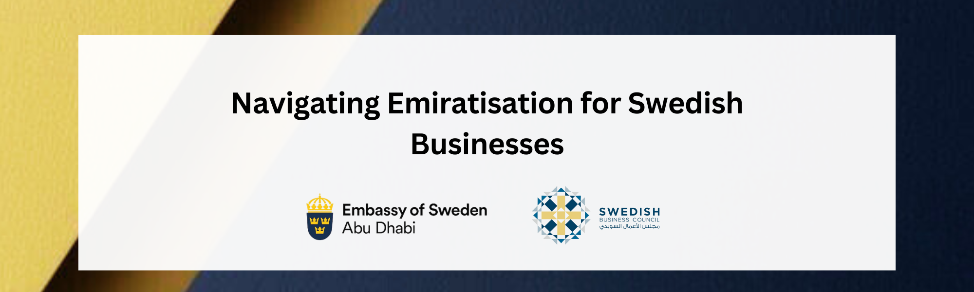 Emiratisation Workshop with the Embassy of Sweden and the Ministry of ...