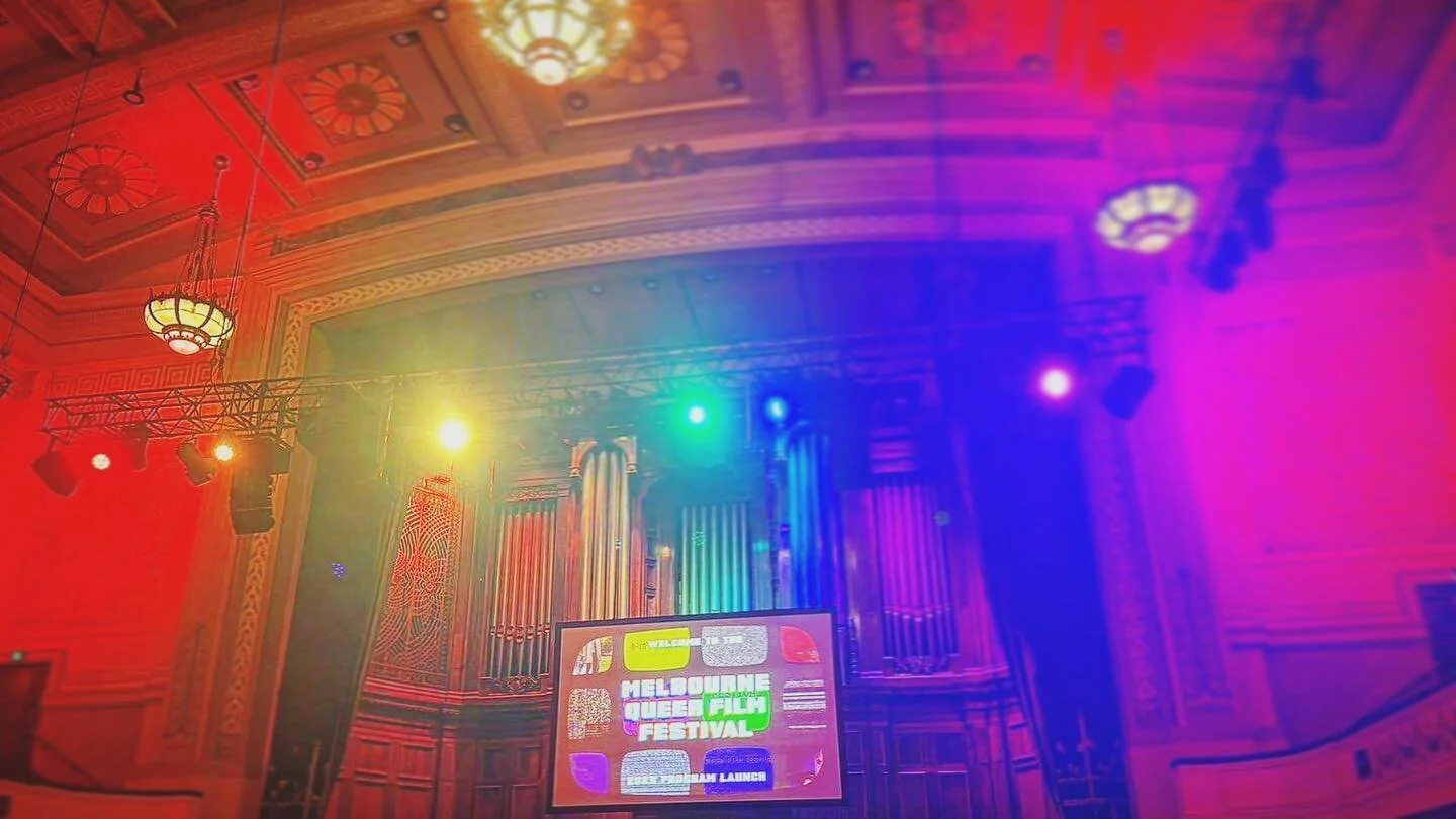 Rainbow era launch party. 🌈 @melbqueerfilmfest 
.
.
.
#film #mqff #arts #rainbow #filmfestival #filmmaker 📽️