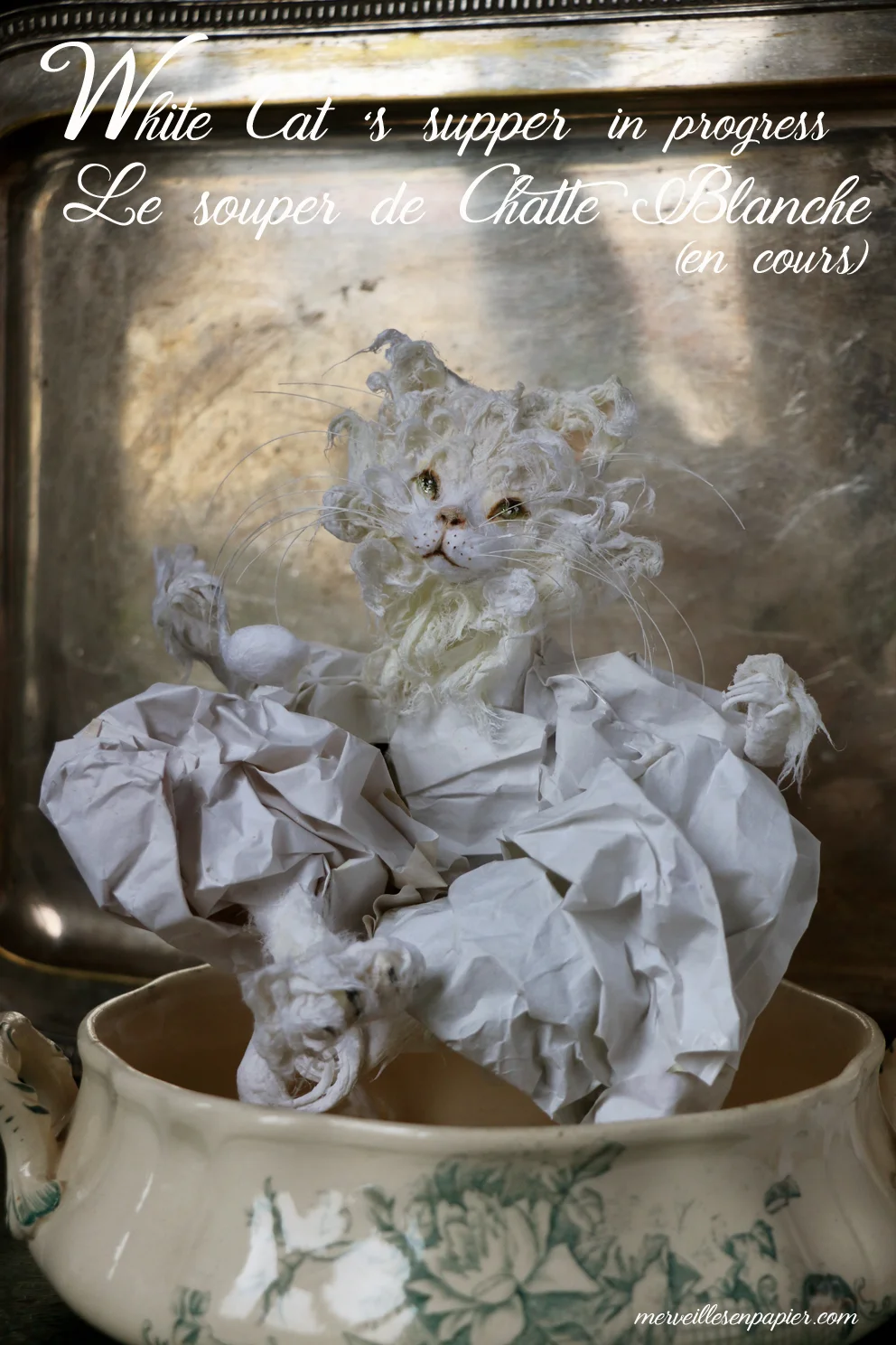 White Cat's supper in progress - Madame d'Aulnoy