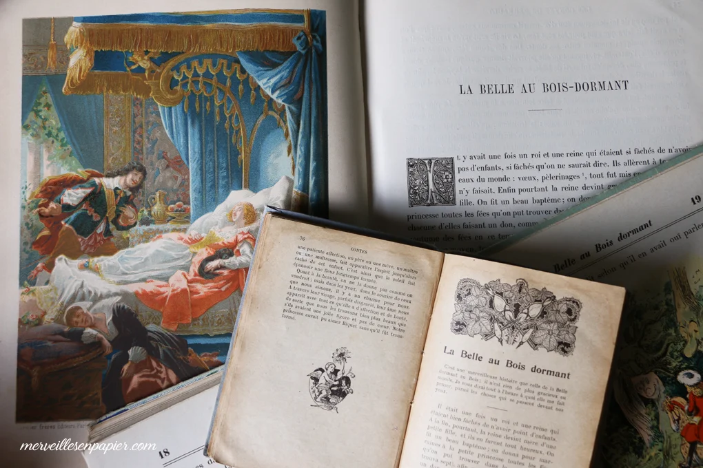 La Belle au Bois dormant, Charles Perrault, livres anciens
