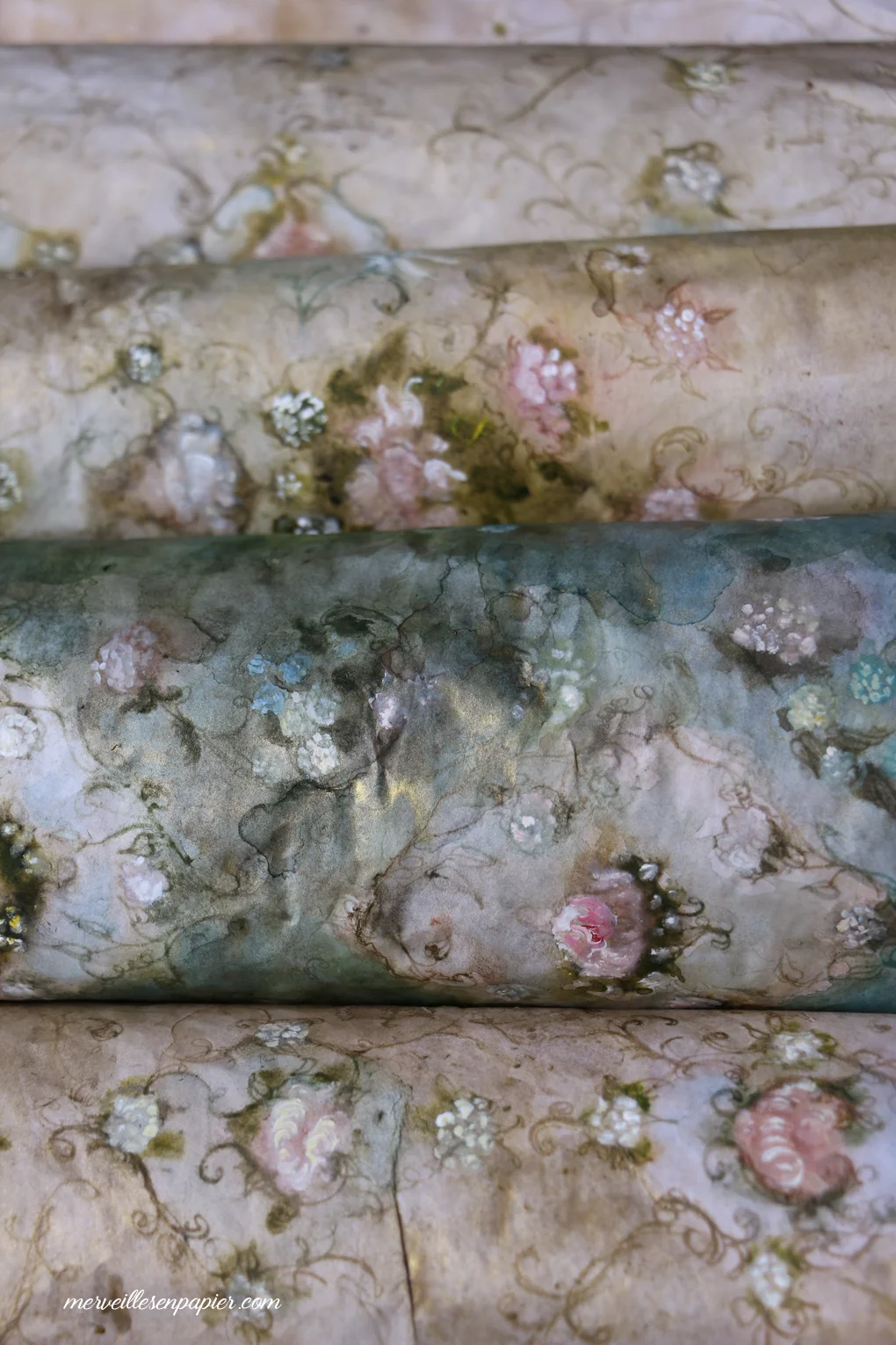floral papers for the Hare
