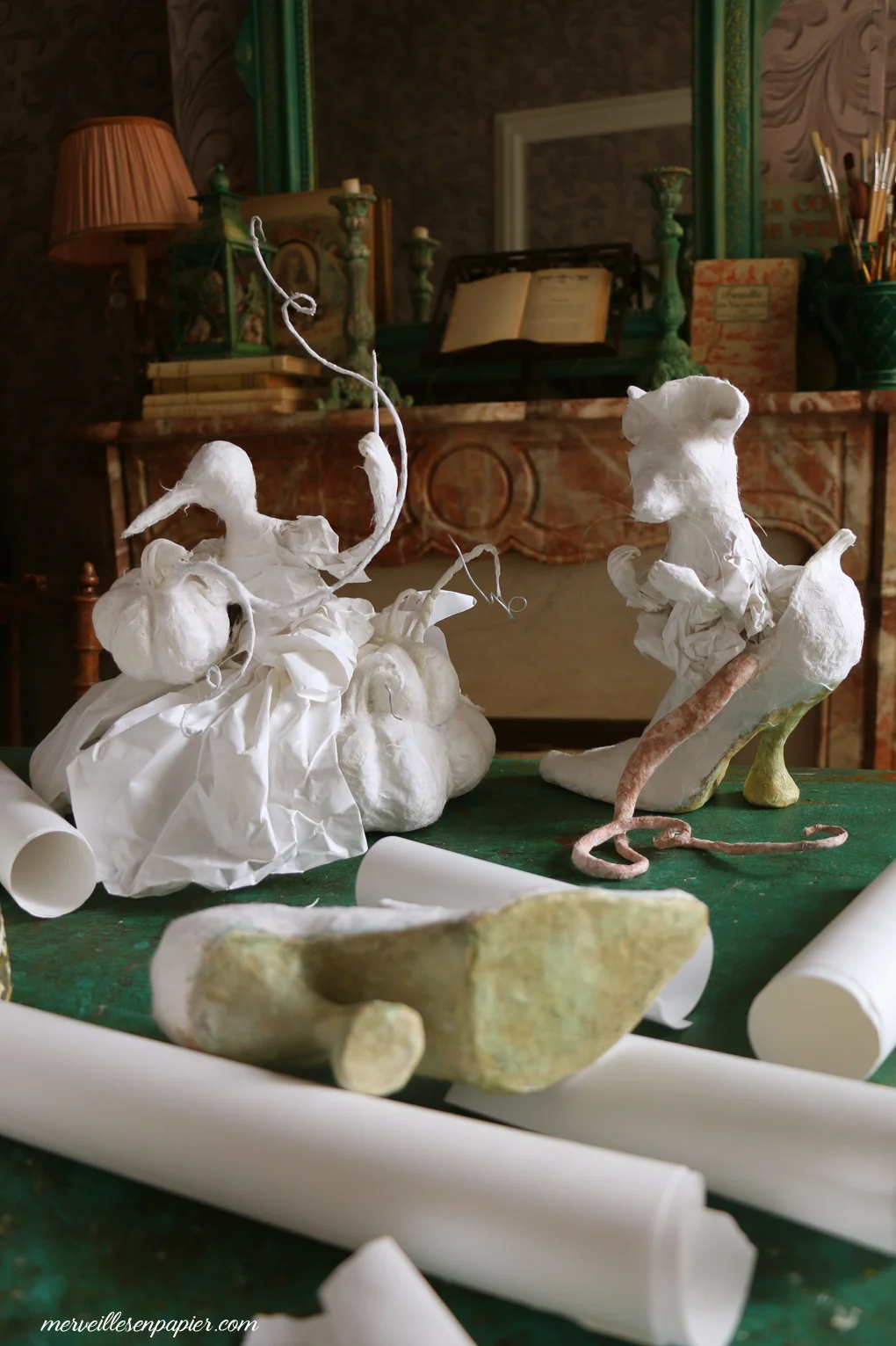Fairy godmother and mouse in progress