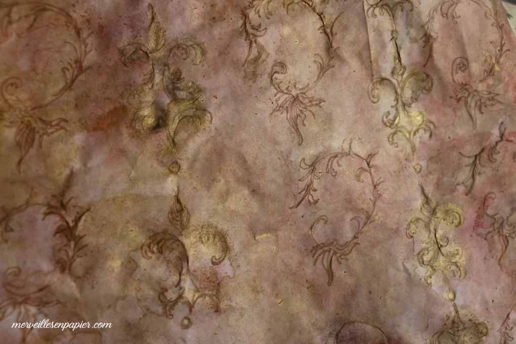 Pink Baroque paper