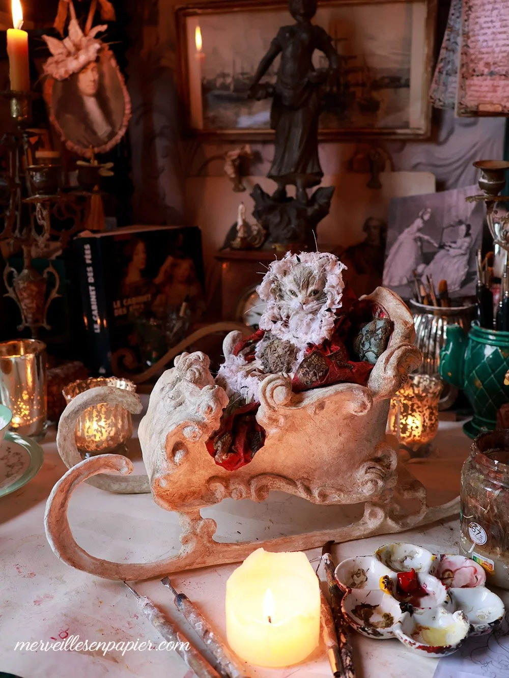 November Studio Vlog -in progress on my desk