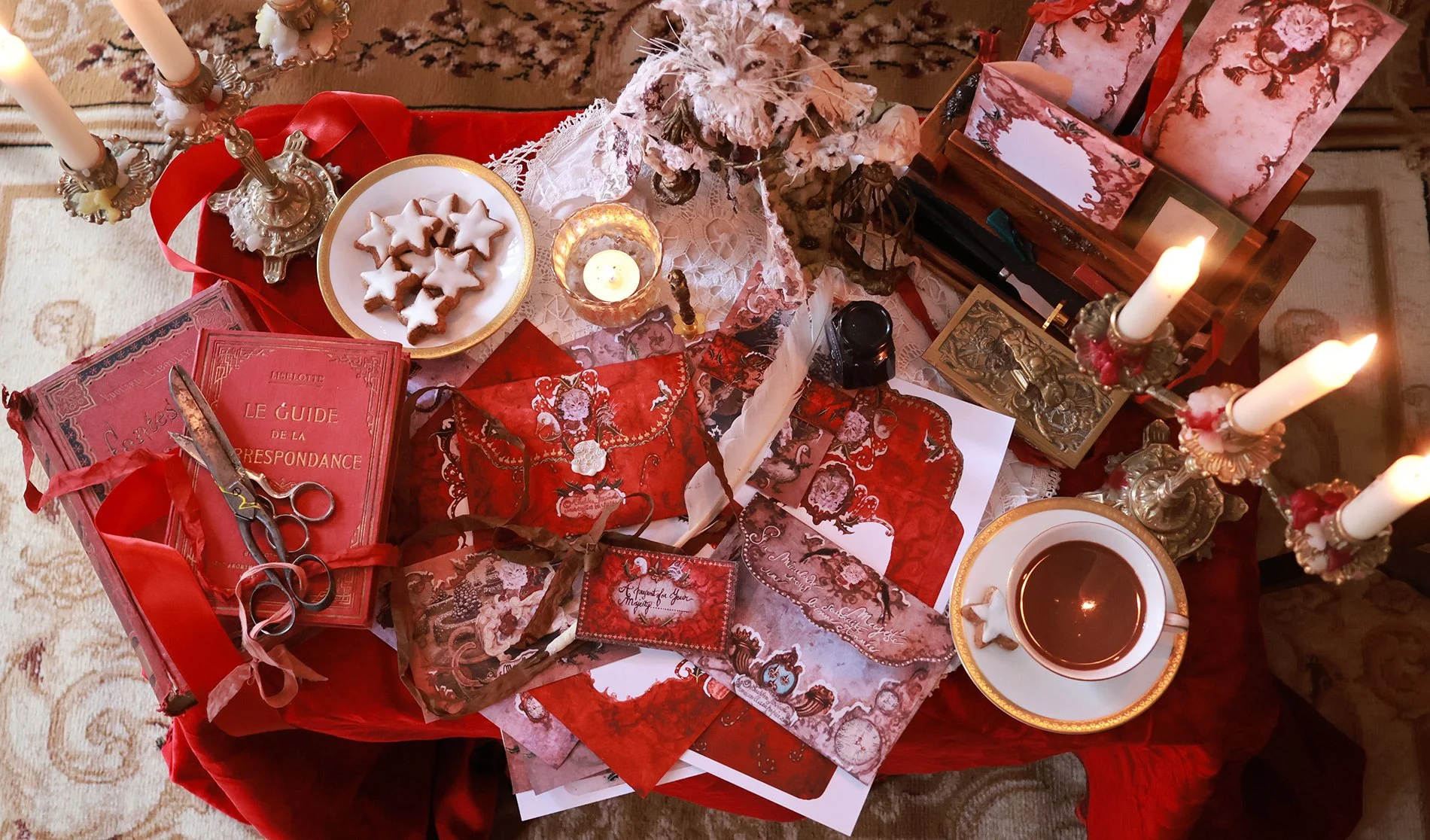 The Cat  Christmas and New Year Stationery