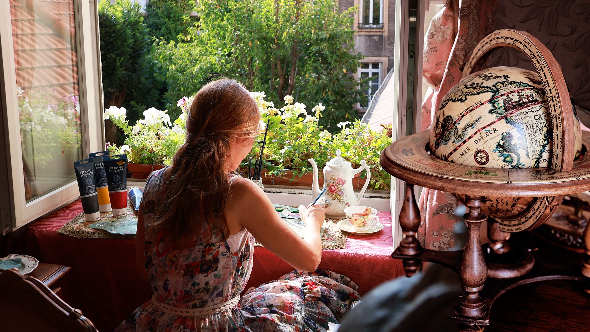 Taking care of the studio and some treasures found at the brocante
