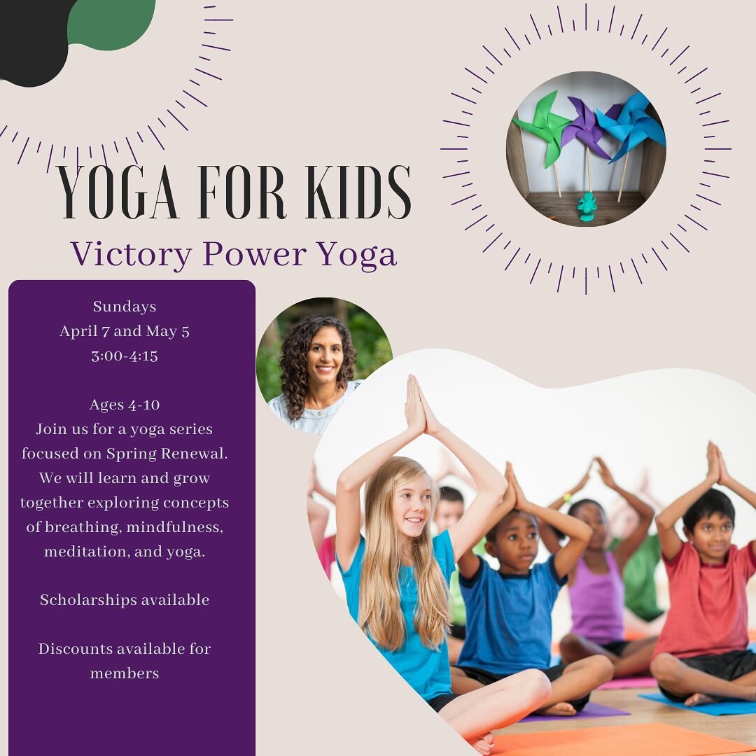 Two pop ups for kids yoga this spring! And for 75 mins, hallelujah!! 

For children ages 4-10 years old. Family member welcome to attend or drop off.

Join us for a fun, compassion-based yoga class incorporating mindfulness, music, games, and stories
