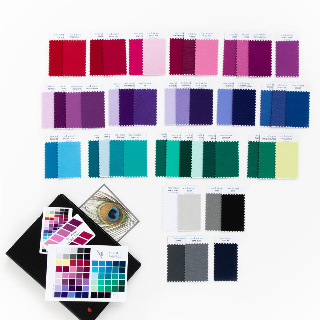 Cool Winter - ultimate fabric swatch collection of fifty colours and  neutrals. — My Colour Stylist