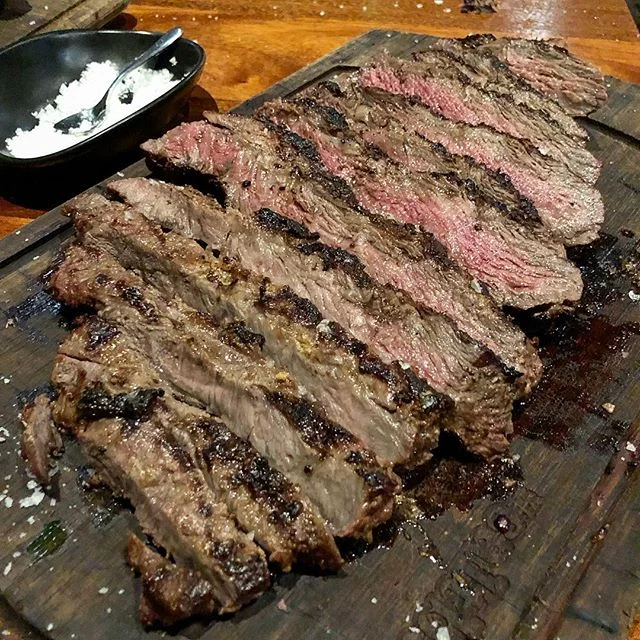 Amor: mustard marinated wagyu rib cap // Nusr-Et Burger with caramelized onion, cheddar cheese, house-made beef bacon and fries // Truffle croquettes at Nusr-Et in Miami, Florida .
.
.

Yep, I went to #saltbae&rsquo;s restaurant and YES the whole pla