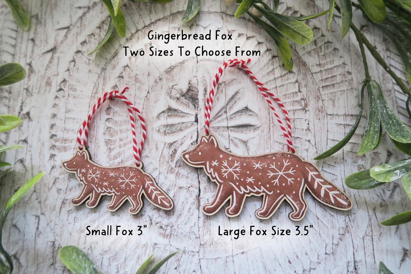 There&rsquo;s now two sizes of my Gingerbread Fox to choose from! 🦊🎄

Do you prefer the small fox or the large fox? Or would you get both so they&rsquo;re a family, adult fox and little fox cub 🥰

📮🌎 Also I think I&rsquo;m going to have to stop 