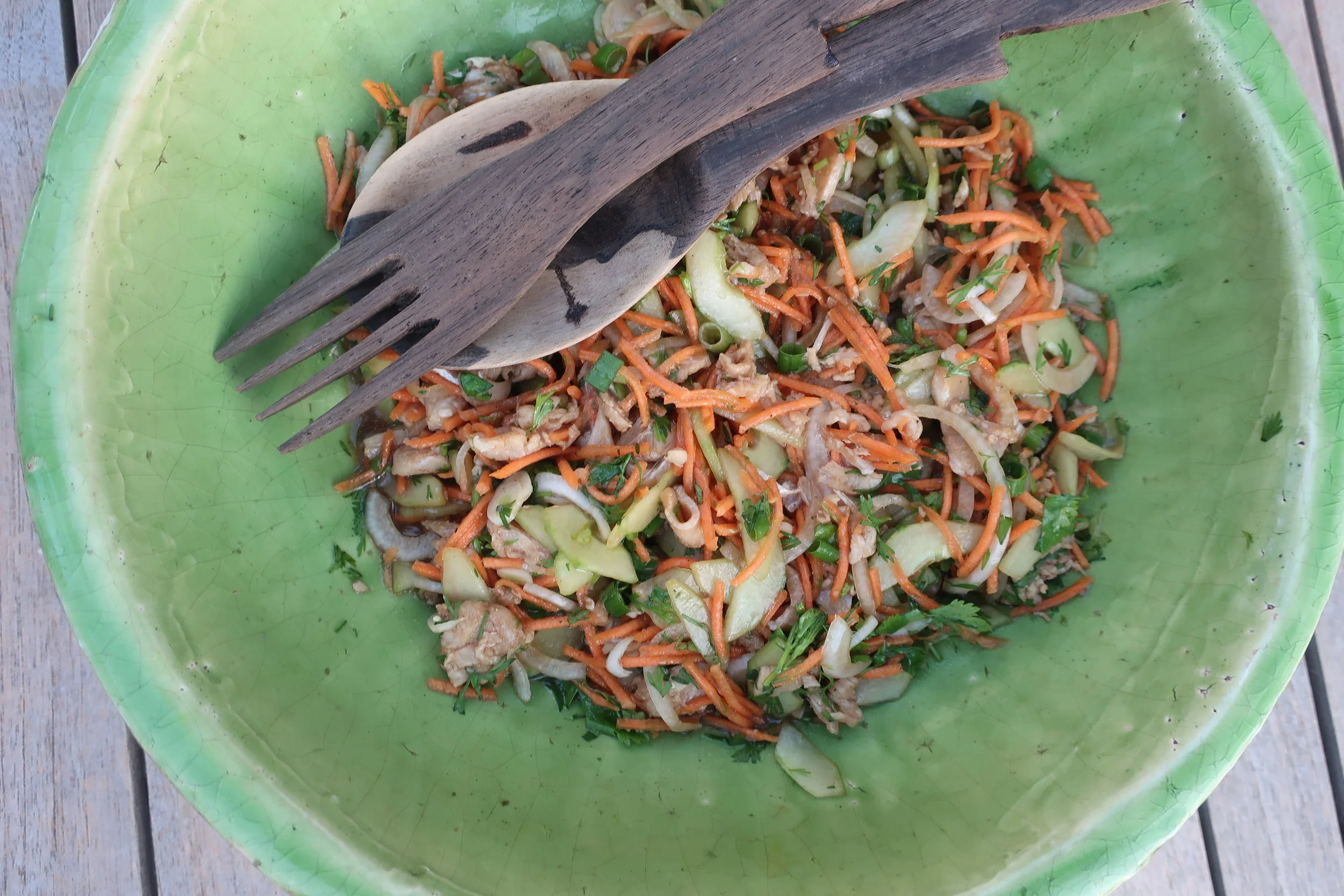 Salade de poisson (cru) au soyo