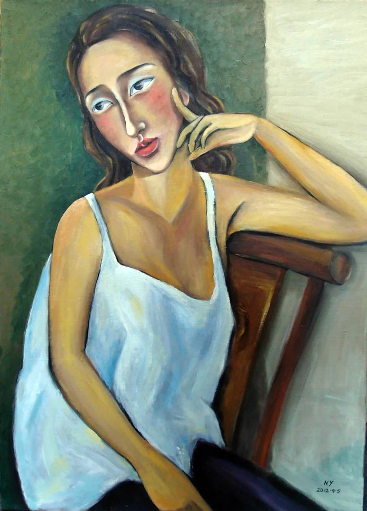 愁之三 700X500 布面油画 2012年.jpg