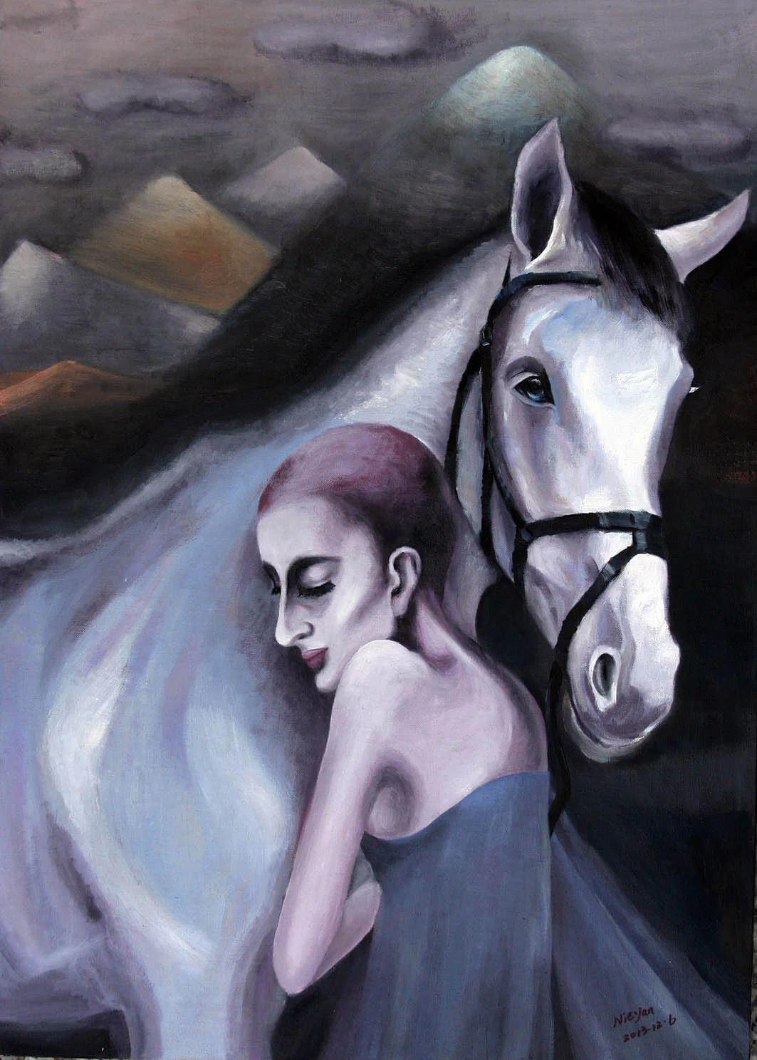 心语之一 700X500 布面油画 2012年.jpg