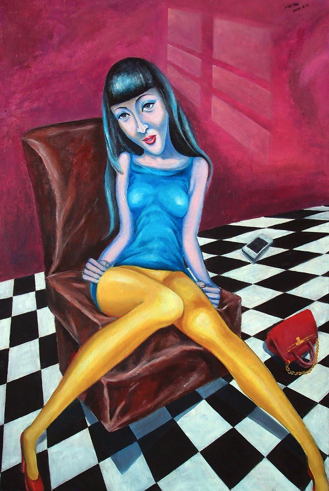 状态-9（一米阳光） 900X600 布面油画 2014年.jpg