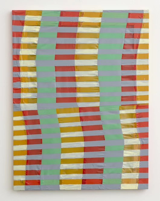   Anni,  2011, acrylic on sewn fabric on wood, 32" x 24", collection of The Columbus Museum 
