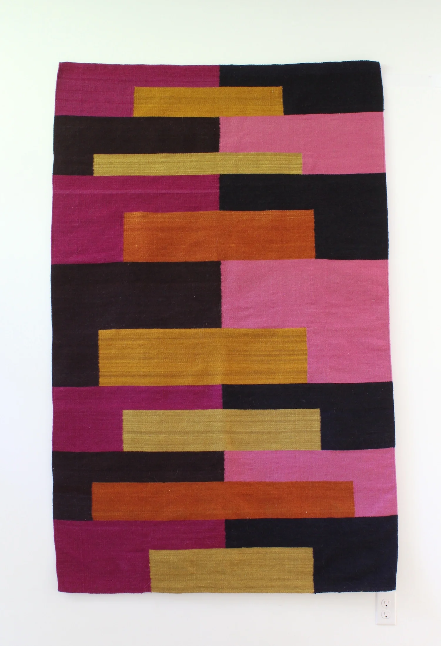   Licha , 2015, hand-dyed woven wool, 72" x 48", woven by Agustin Contreras Lopez 