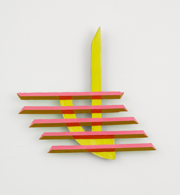 Shadow of a doubt , 2013, acrylic on wood, 15 1/4" x 16" x 1 1/2" 