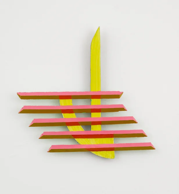   shadow of a doubt,  2013, acrylic on wood, 15 1/4" x 16" x 1 1/2", collection of the Nerman Museum of Contemporary Art 