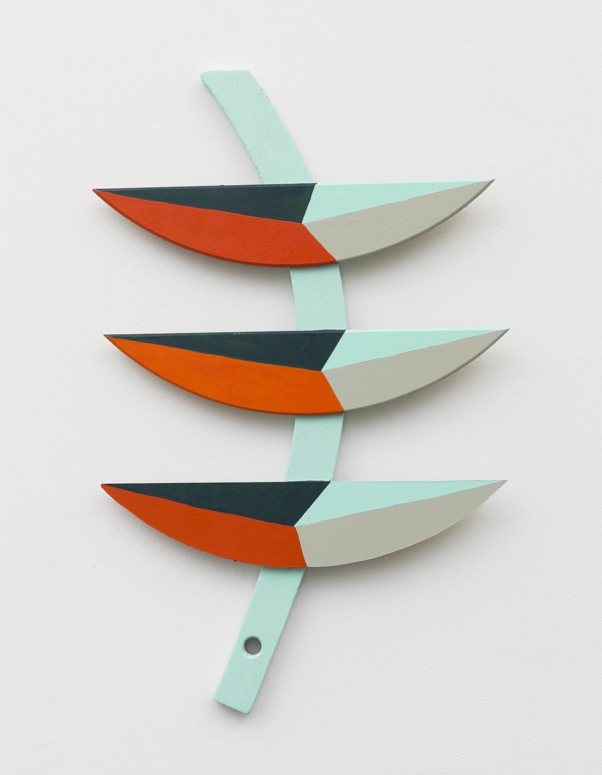   sprig , 2016, acrylic on wood, 18 1/2" x 12" x 3/4"  currently on view at The Columbus Museum, Columbus, GA 